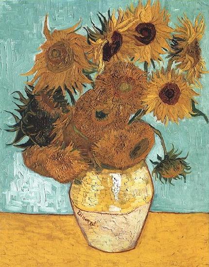 Vase with Twelve Sunflowers, Vincent Van Gogh